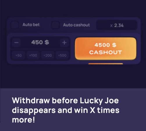 Claim your Lucky Jet winnings with one button